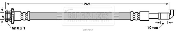 BORG & BECK Тормозной шланг BBH7664